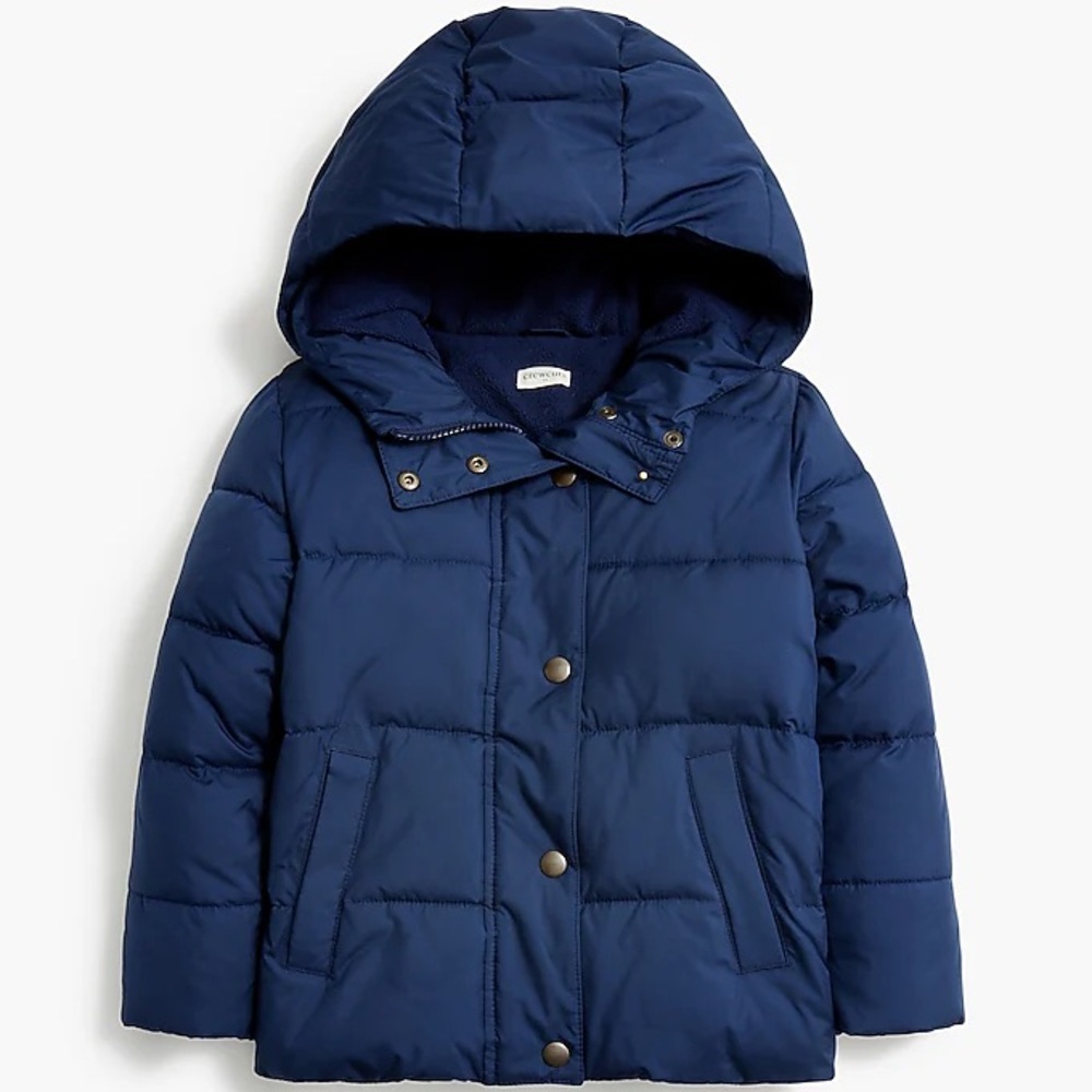 J. Crew Kids Dark Blue Puffer Jacket